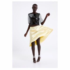 Zara sateen skirt